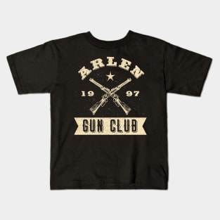 Arlen Gun Club (White) Kids T-Shirt